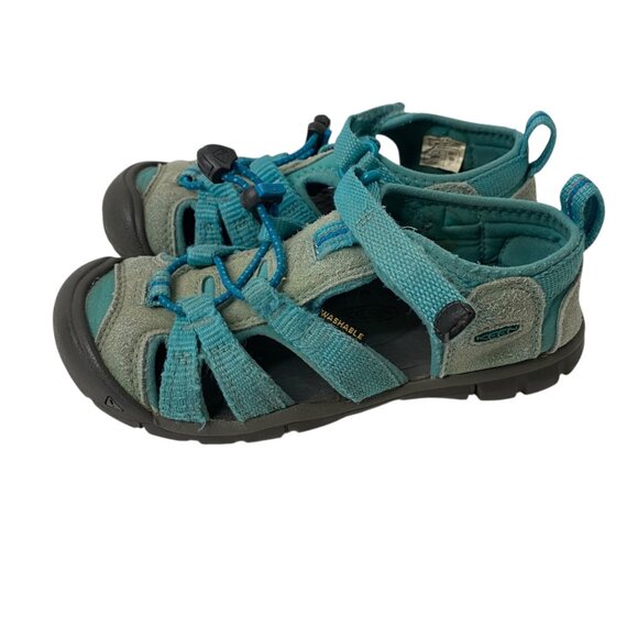 Keen Light Blue Hiking Sandals Fisherman Adjustable Straps Washable Kids 2 - Picture 1 of 9